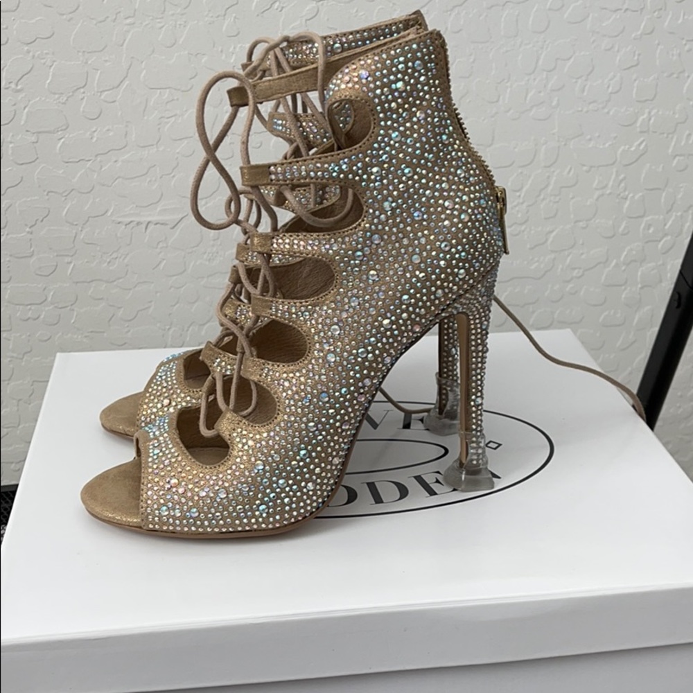 Steve Madden Rhinestone Heels - Picture 4 of 7